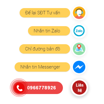 Website tích hợp nút gọi nhanh, form đăng ký tư vấn và chat Zalo Facebook