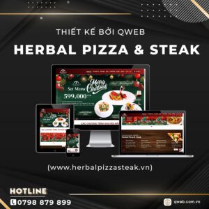 Website Herbalpizzasteak.vn